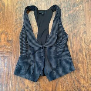 Vintage express 90s y2k pinstripe vest.